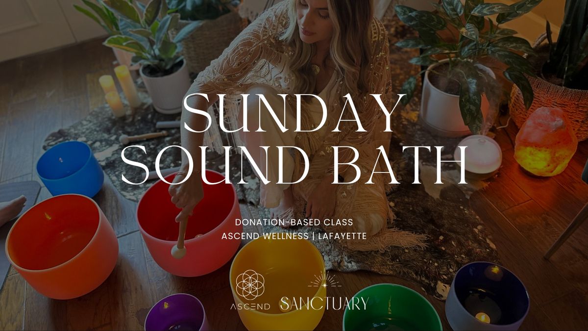 Energy Cleansing Sound Bath *Donation-Based Event*