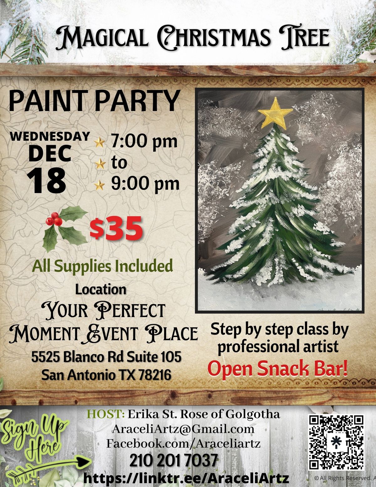 \ud83c\udfa8 Paint Party - Magical Christmas Tree 