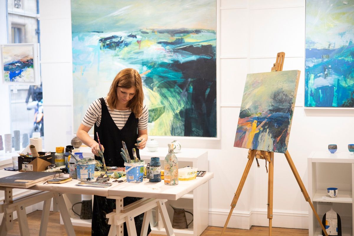 Artist Demo with painter Georgia Elliott