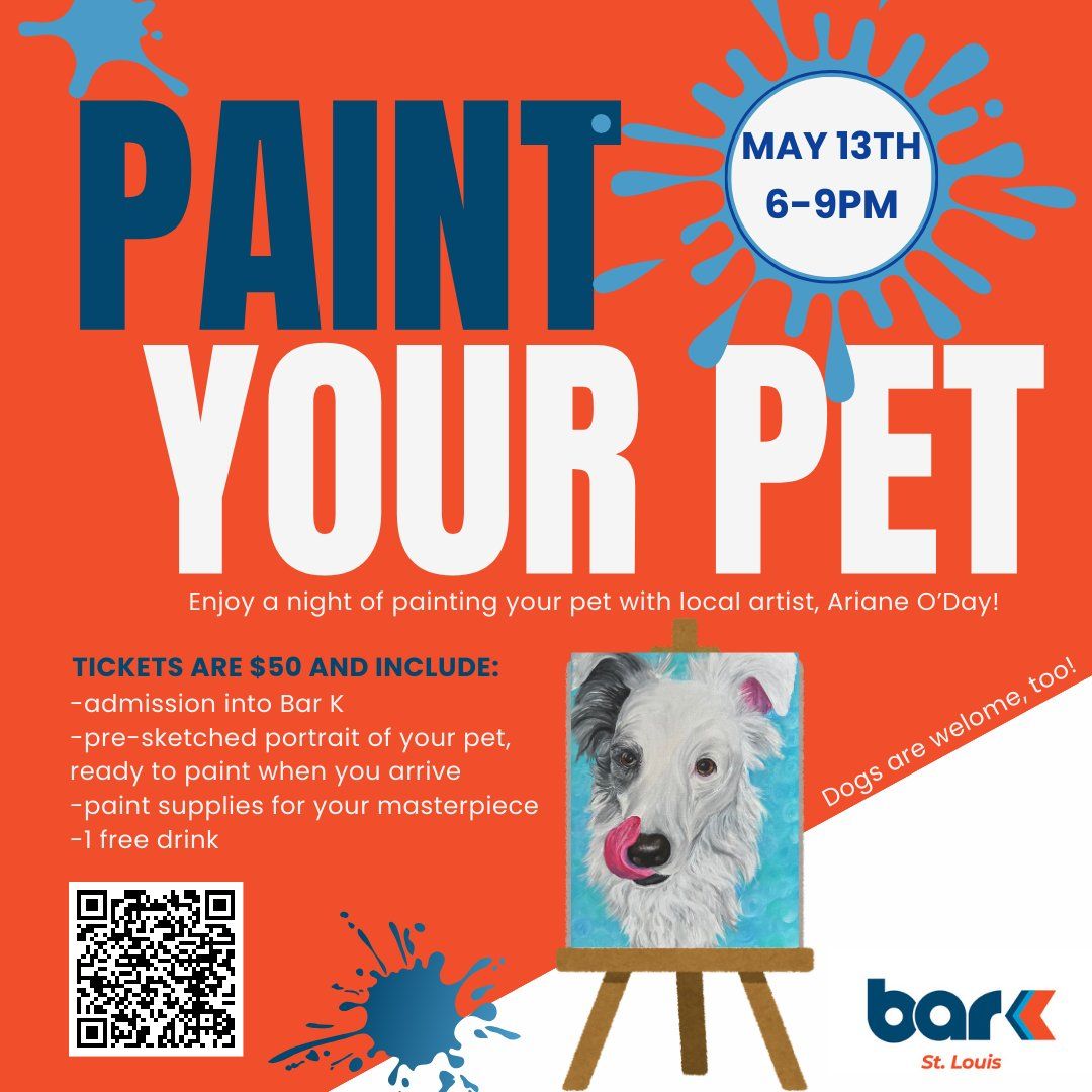 PAINT YOUR PET WITH ARIANE O\u2019DAY