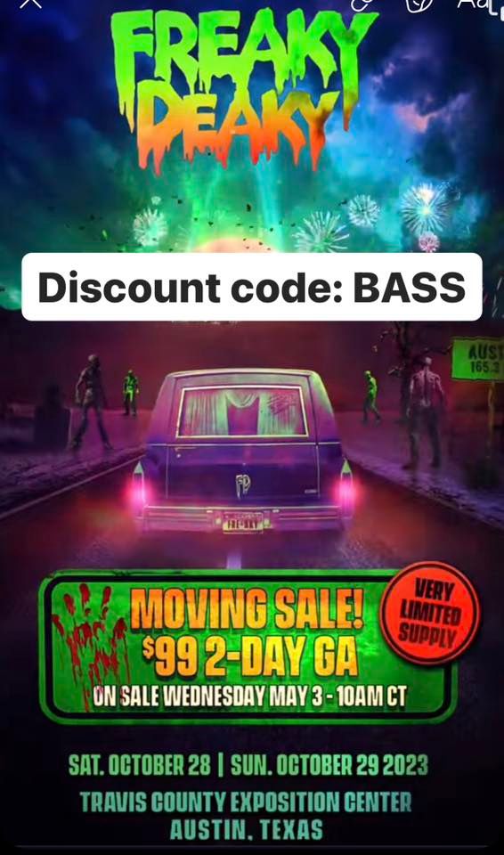 Freaky Deaky 2024 - discount code BASS