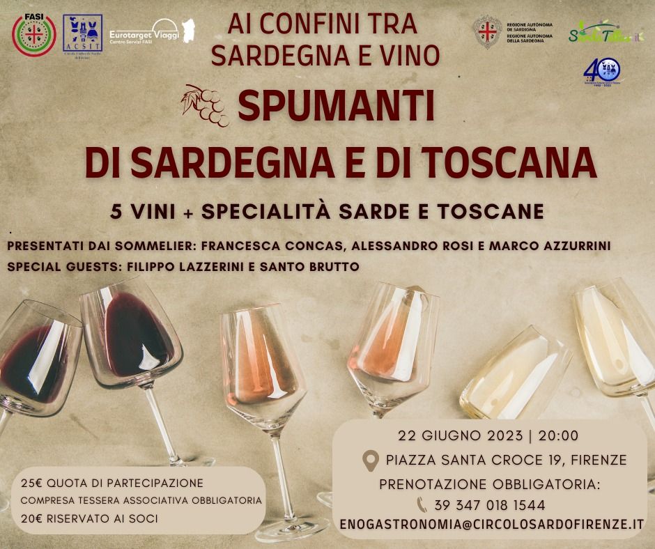 Spumanti di Sardegna e Toscana 