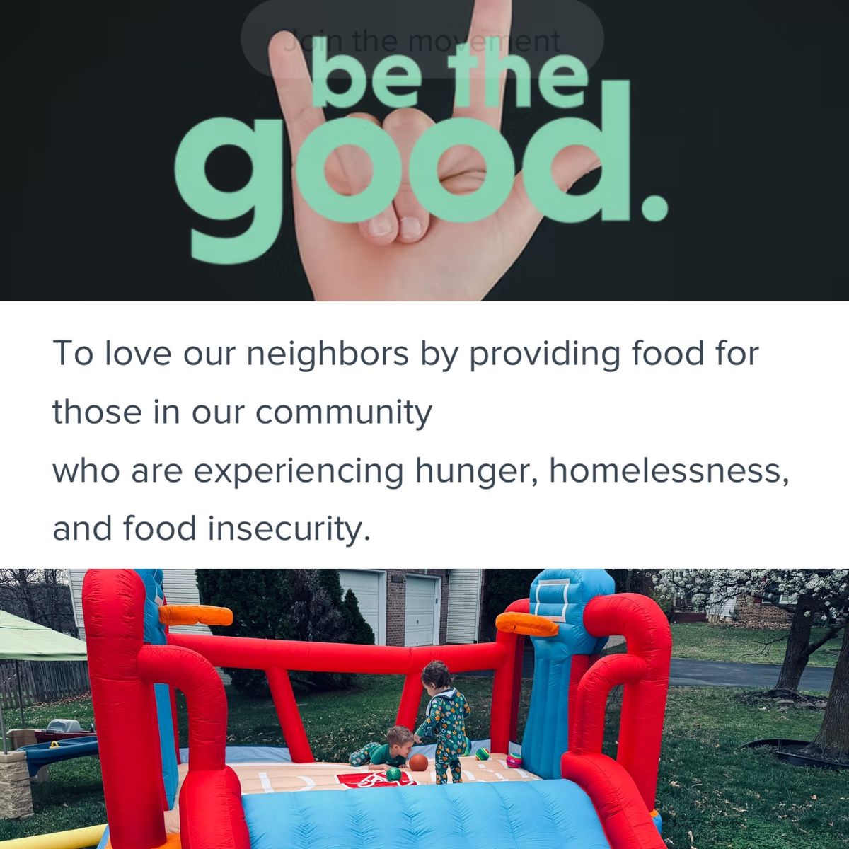 Neighborhood service project + play date