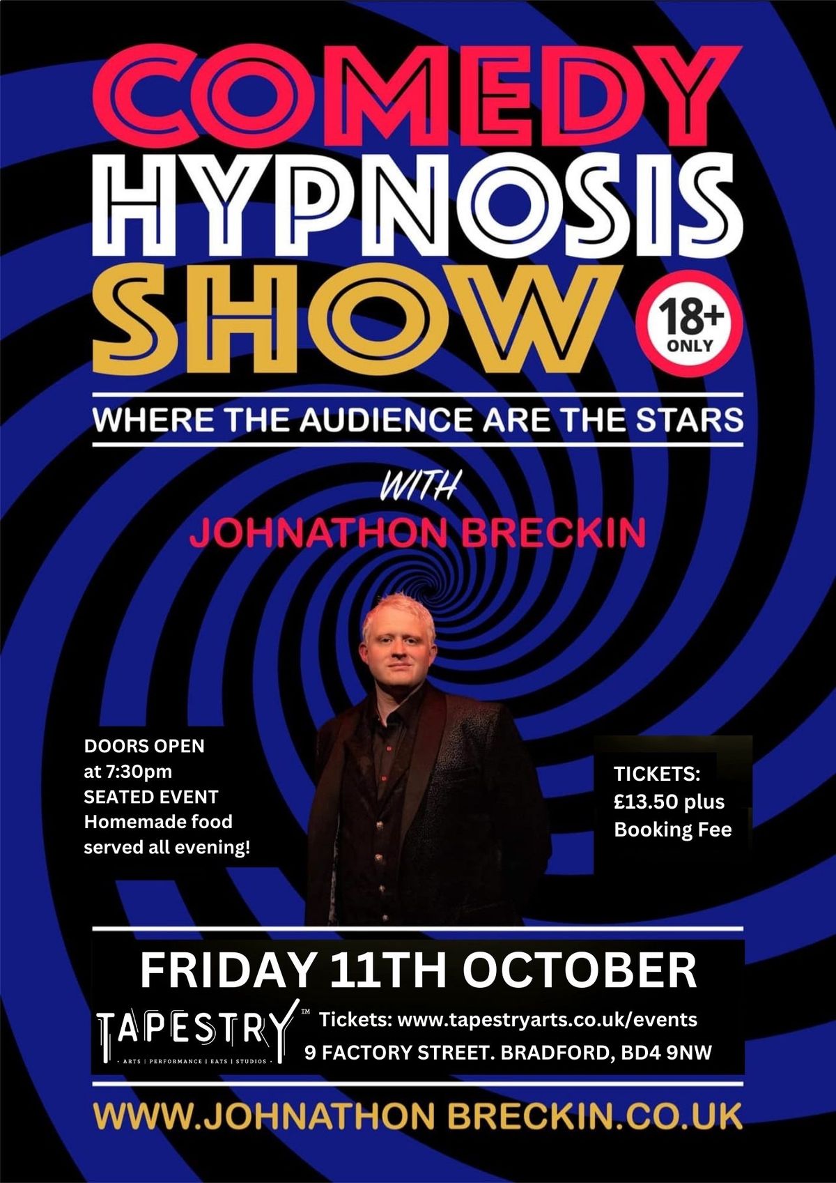 Comedy Hypnosis Show with Jonathon Breckin (Adults Only)