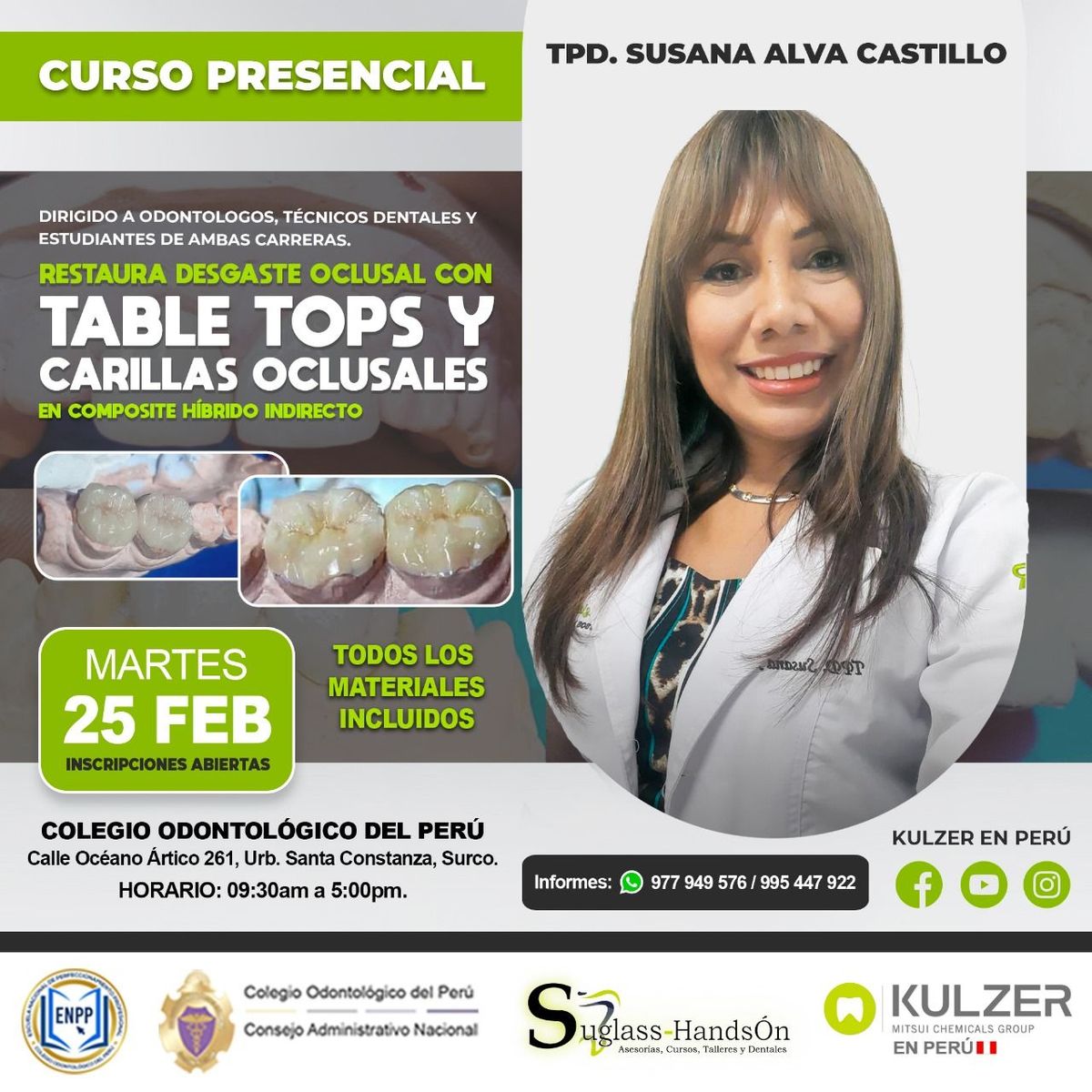 Table TOPS y Carillas Oclusales en Resinas H\u00edbridas 