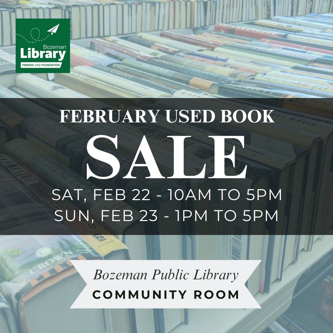 February Used Book Sale