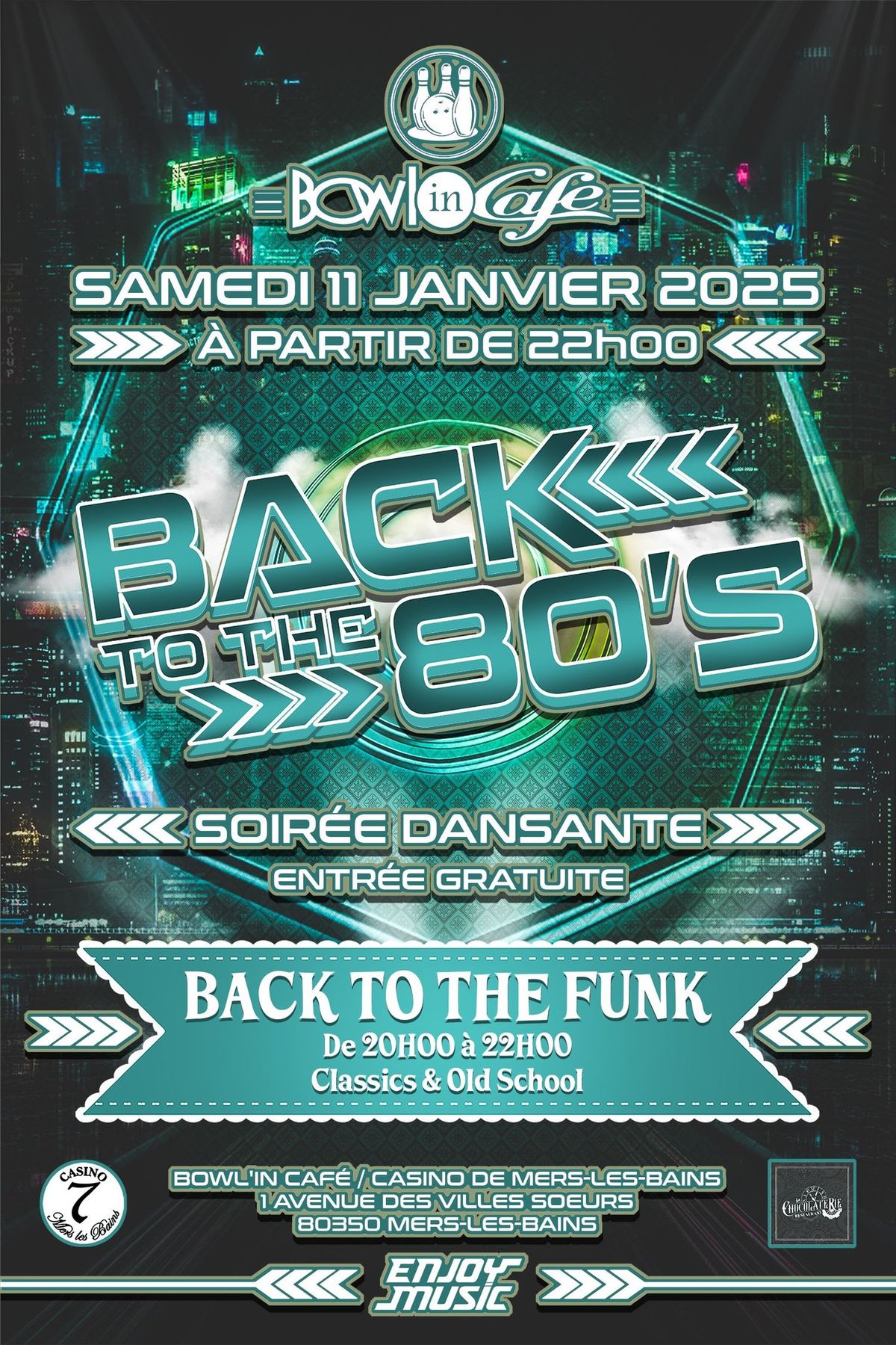 Soir\u00e9e dansante - Back to the 80s - Bowl'in caf\u00e9 