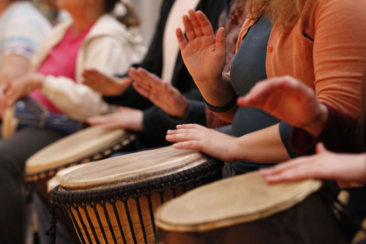 Drum Circle - On The Farm.