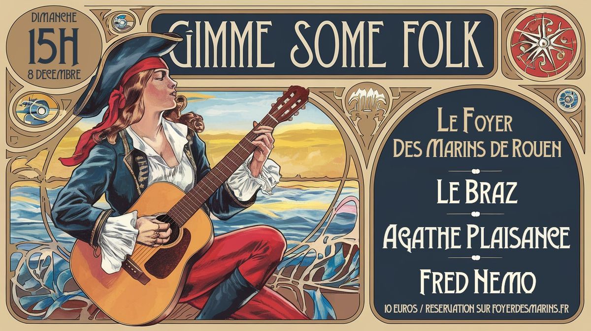 Gimme Some Folk au Foyer Des Marins \/\/\/ Le Braz+Agathe Plaisance+Fred Nemo