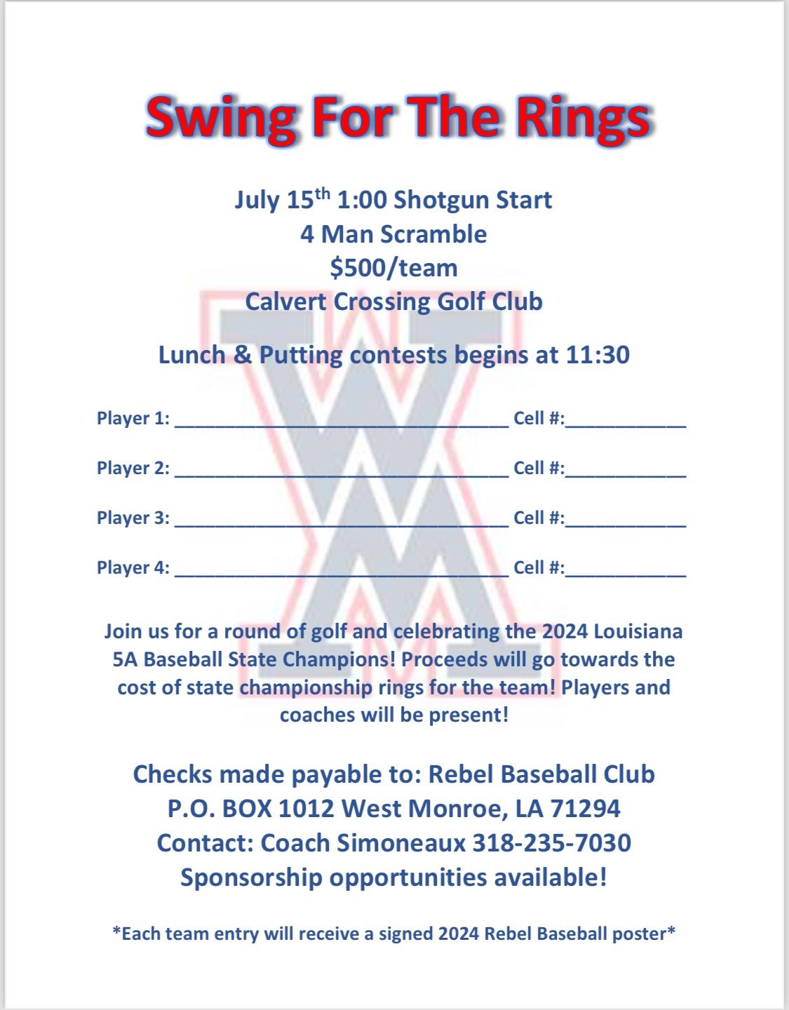 Swing For The Rings