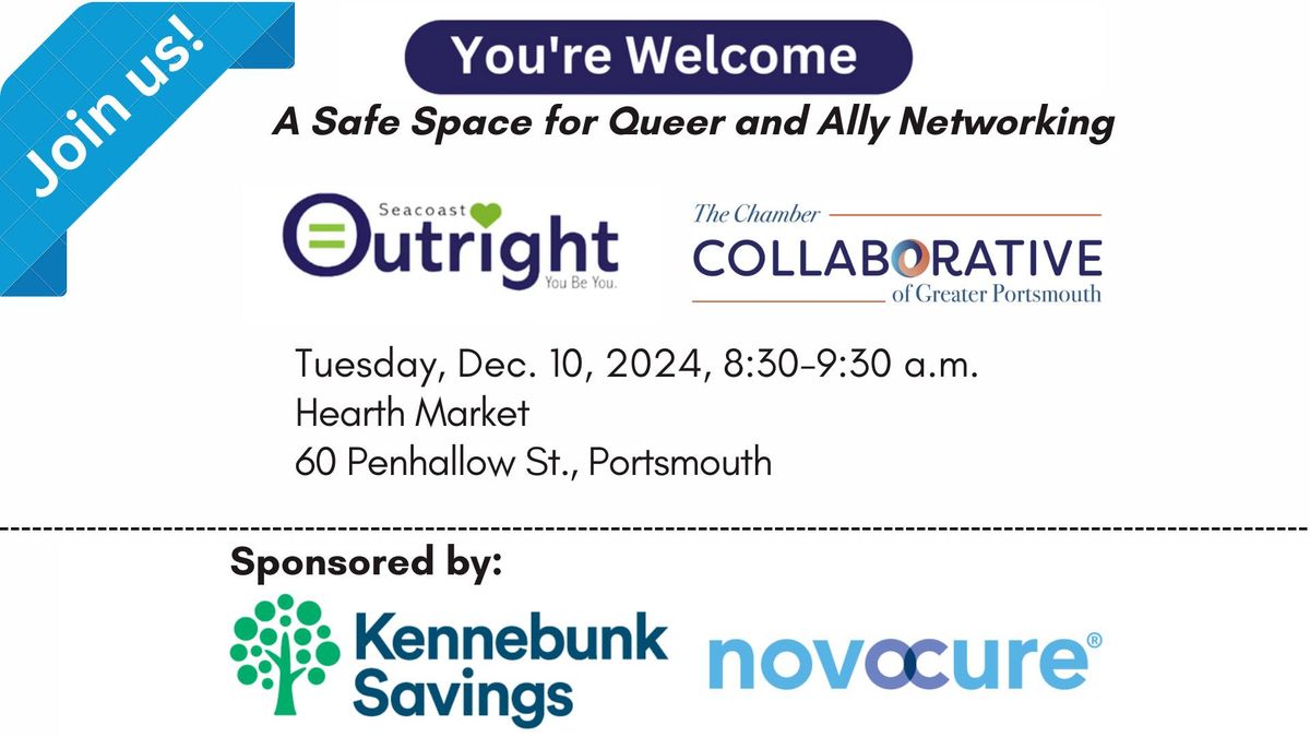 You're Welcome: A Safe Space for Queer and Ally Networking @ Hearth Market