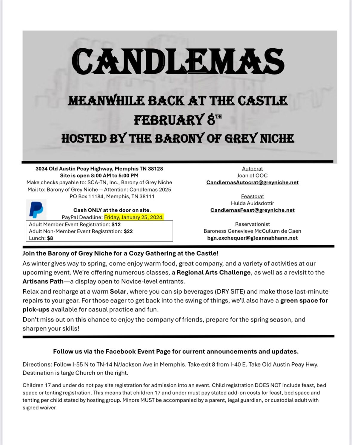 Candlemas - \u201cMeanwhile Back at the Castle\u201d