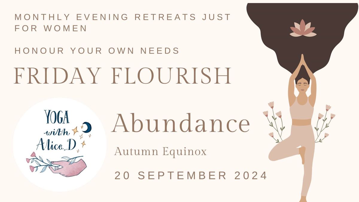 September Friday Flourish evening retreat