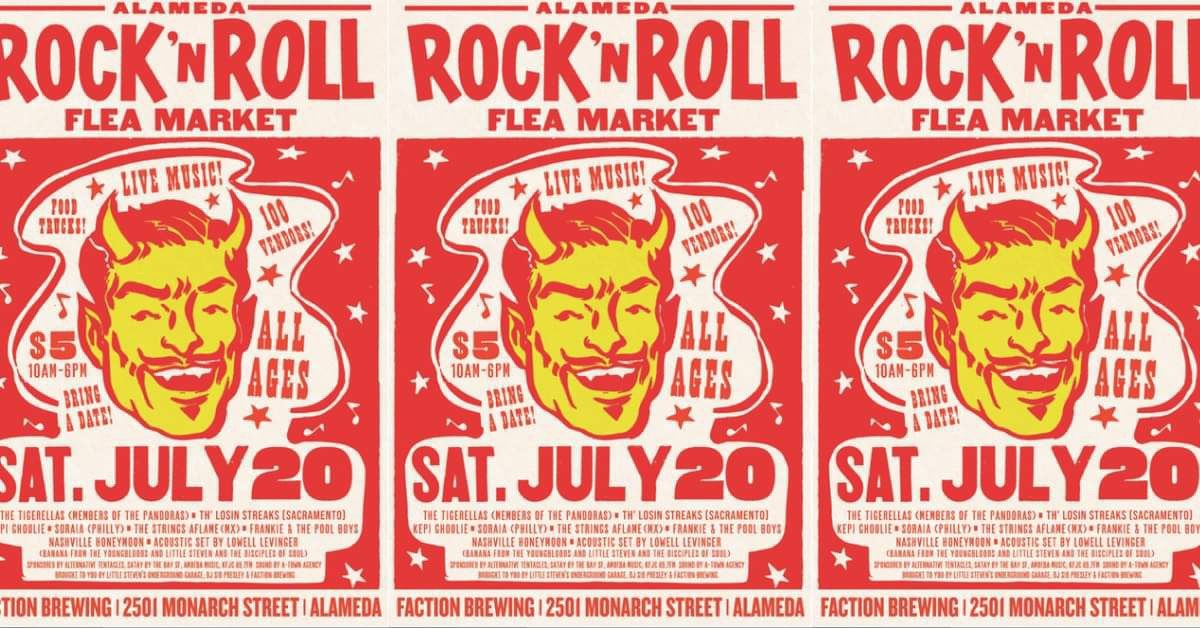 Alameda Rock & Roll Flea Market - 100 Vendors, Live Music, Food, & more! 