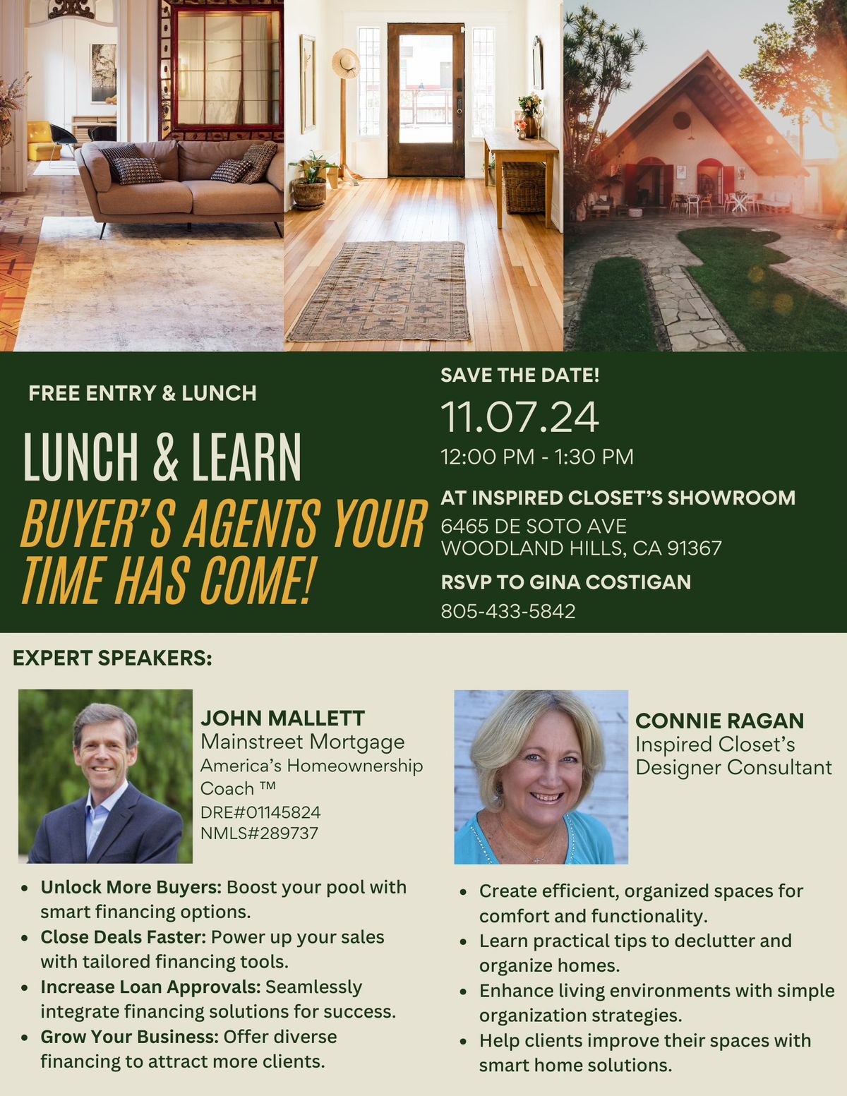 Lunch & Learn: Buyer's Agents Your Time Has Come! 