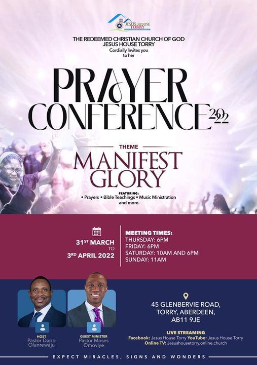 Prayer Conference 2022 || Theme: Manifest Glory