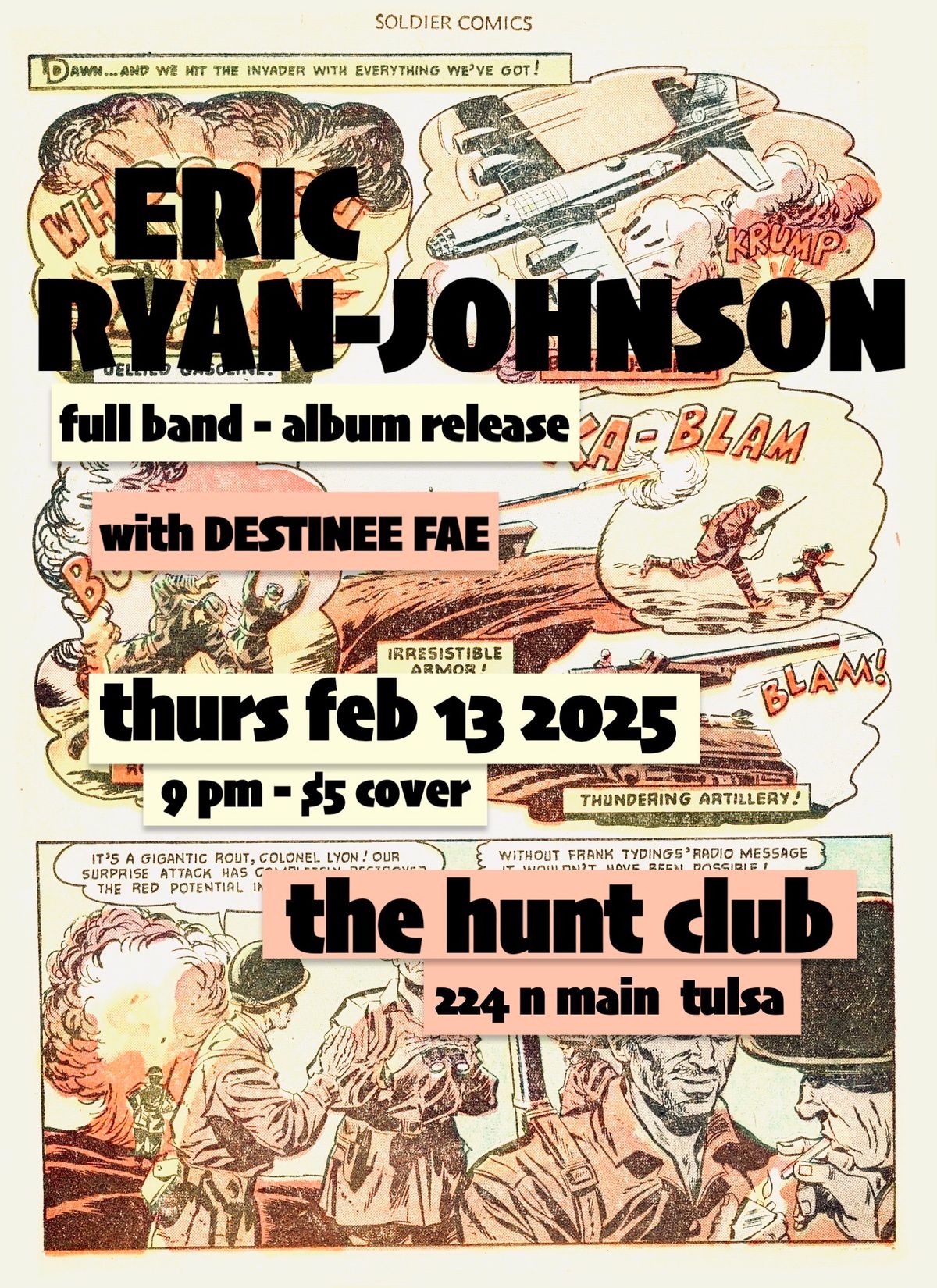 Eric Ryan-Johnson - Album Release - w Destinee Fae - Hunt Club