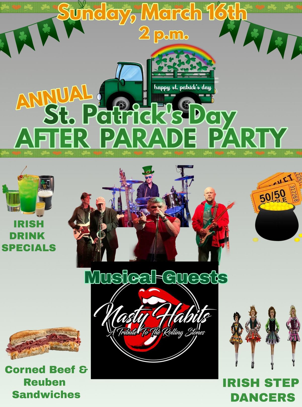 St. Patricks Day Parade AFTER PARTY w\/ Nasty Habits