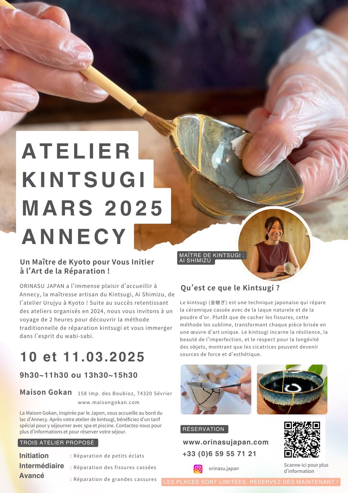 Atelier Kintsugi Mars 2025 \u00e0 Annecy 