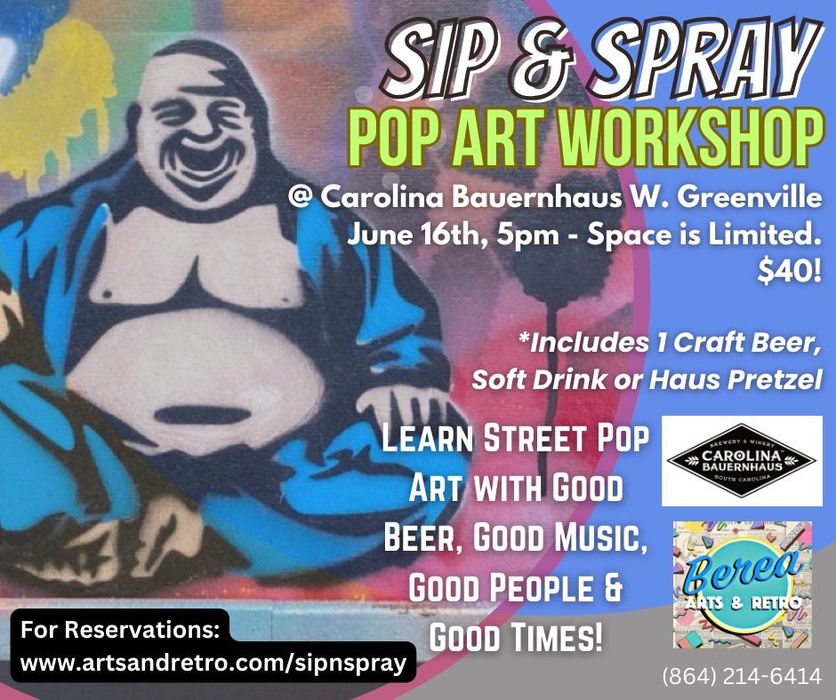 Sip & Spray Sspray Paint Street Art Workshop