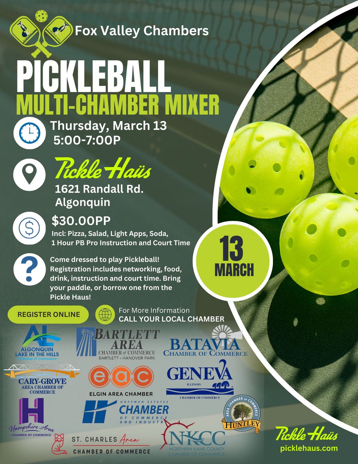 Multi-Chamber Pickelball Networking Mixer