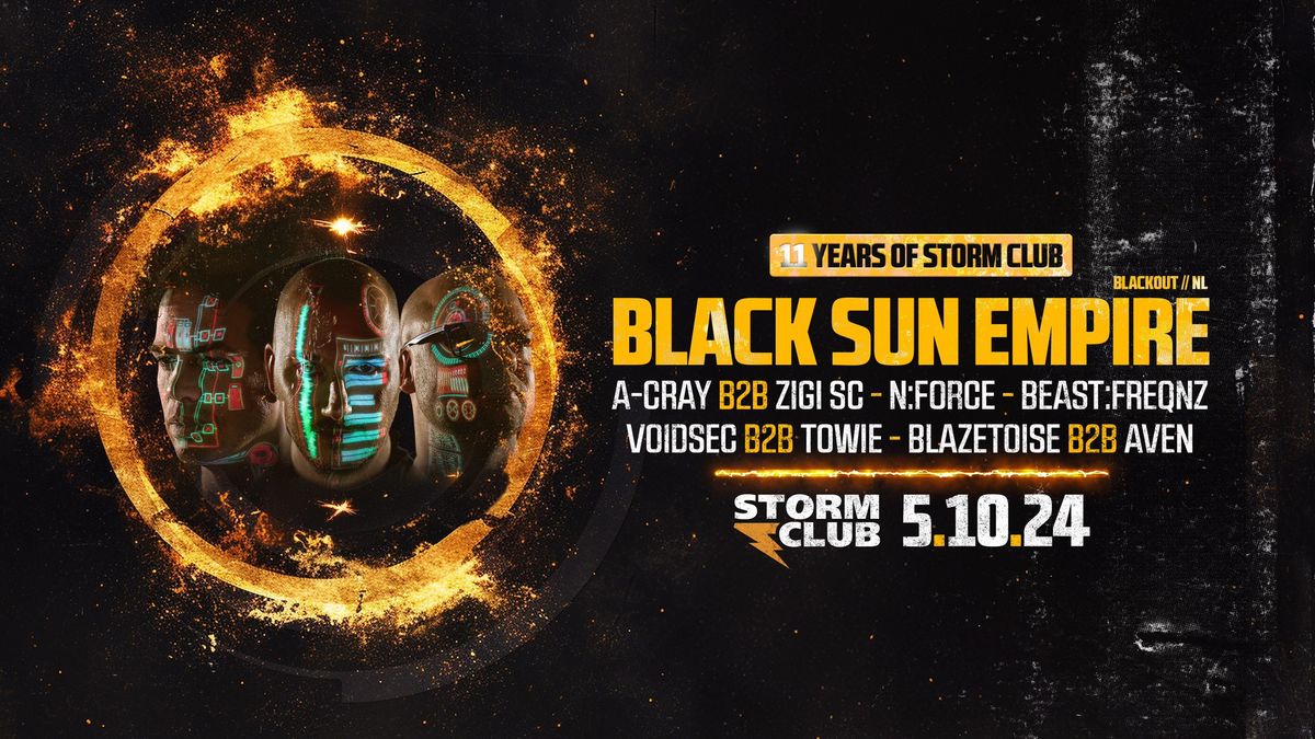 11th Anniversary of Storm Club w\/ Black Sun Empire \/NL\/ | 5.10.24 | Storm Club Prague