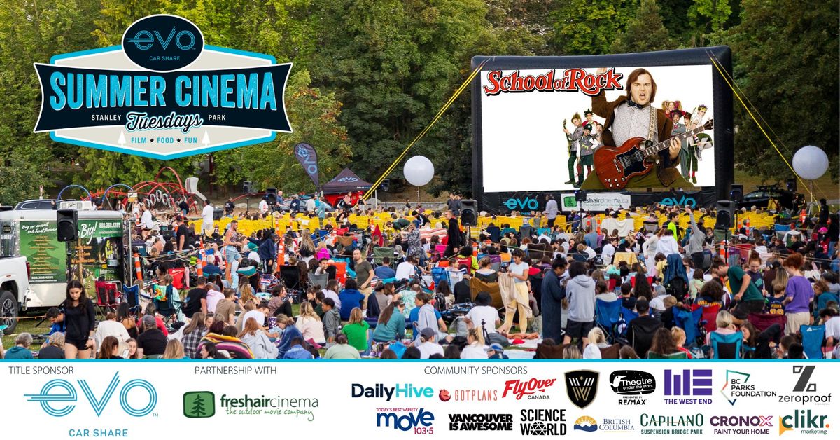 Evo Summer Cinema - "School of Rock" - Second Beach