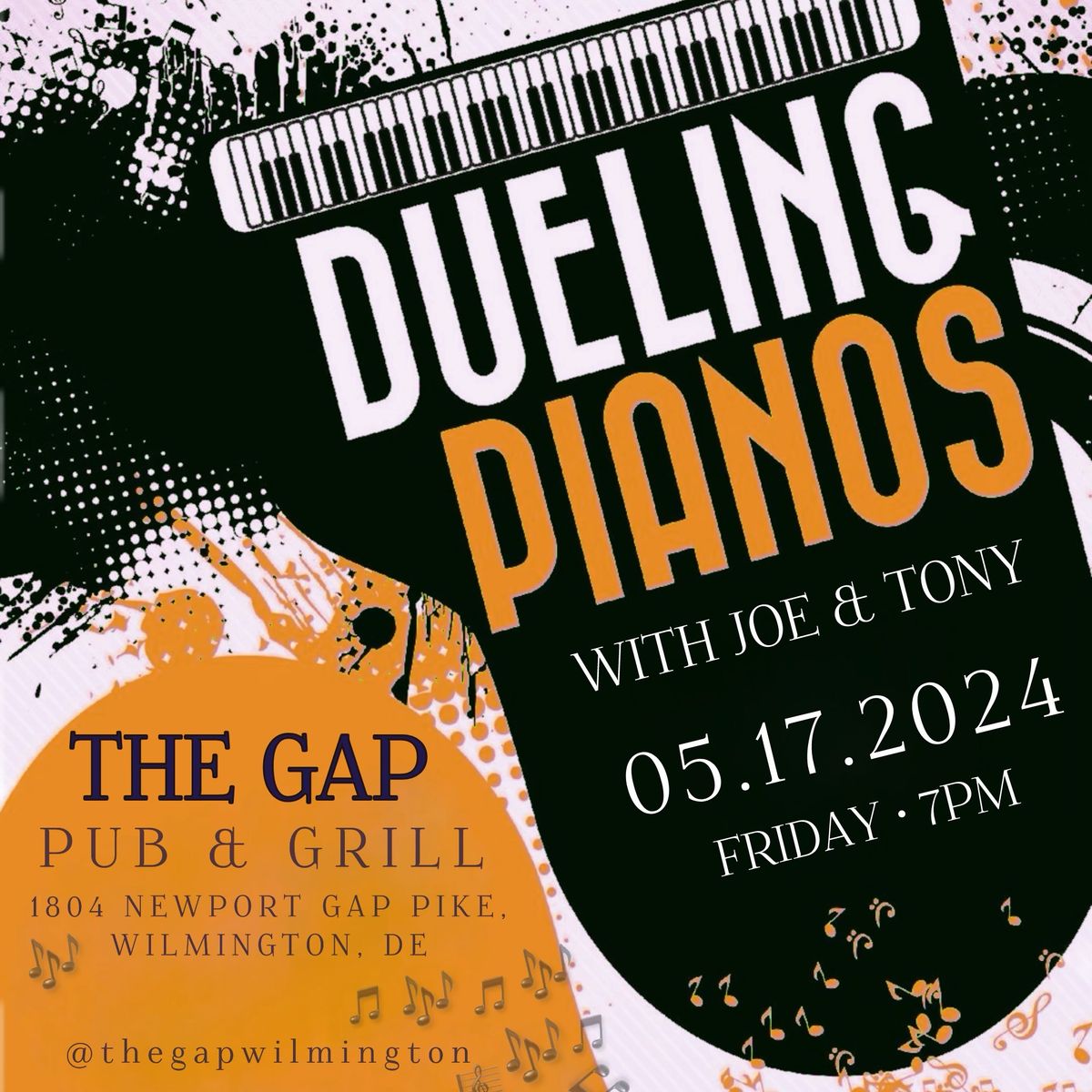 \ud83c\udfbc Dueling Pianos @ The Gap 