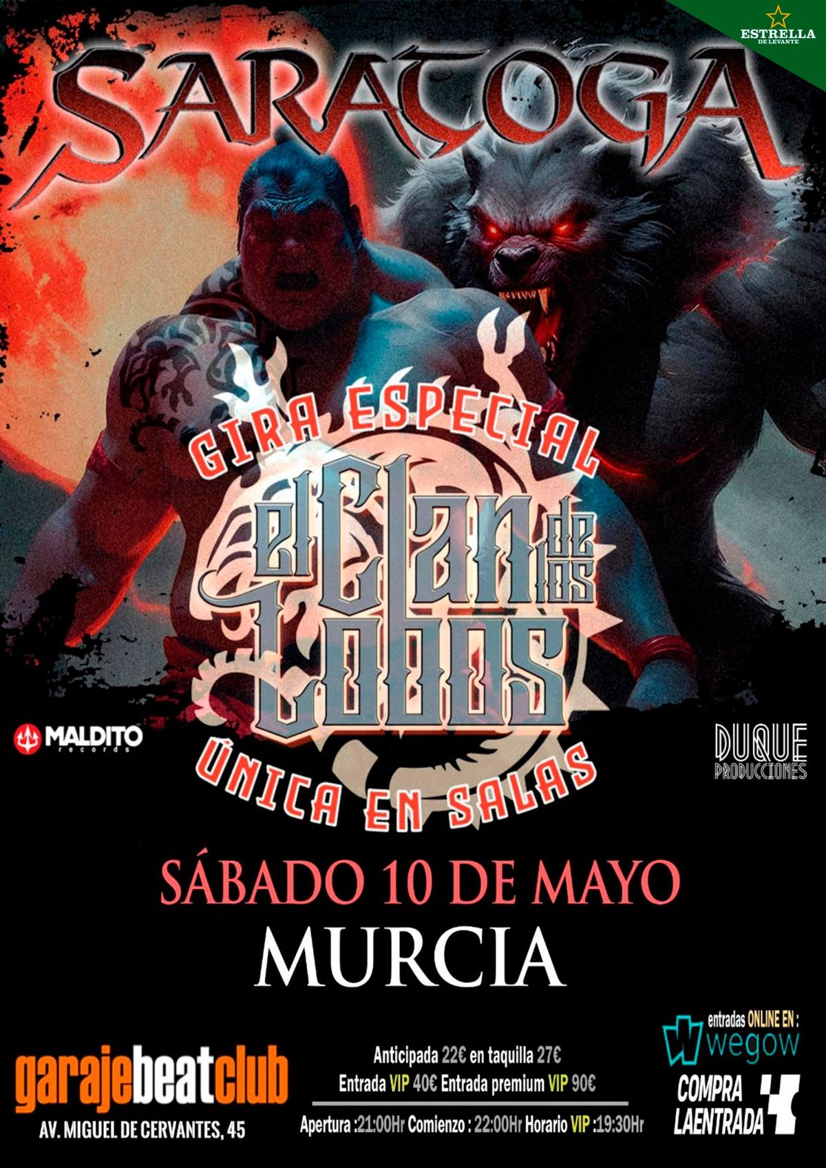 SARATOGA en Garaje Beat Club (Murcia)