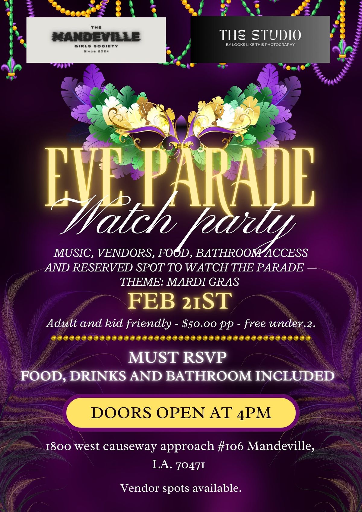 Eve Parade Watch Party 