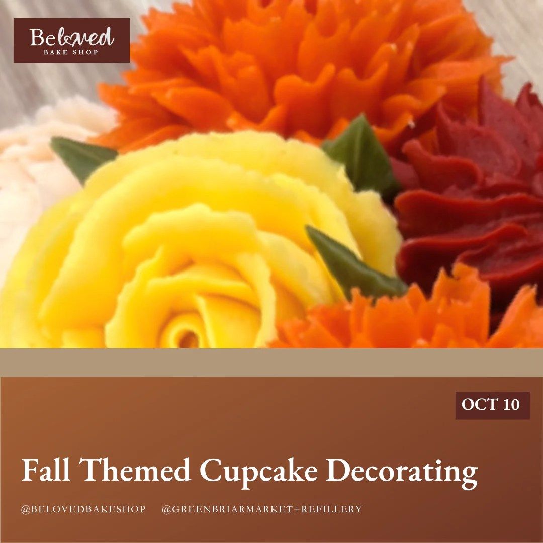 Fall Themed Buttercream Cupcake Decorating Workshop