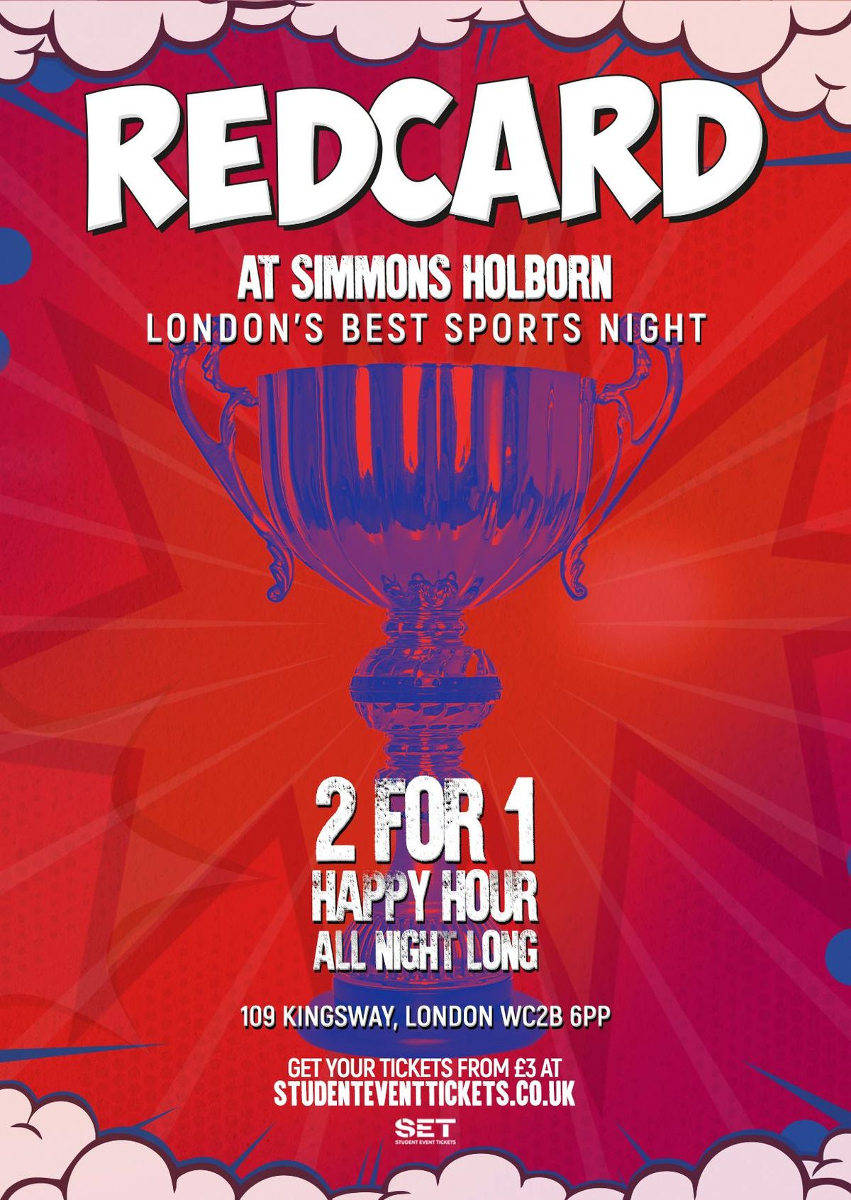 RED CARD SPORTS NIGHT - WEDNESDAY 27TH NOVEMBER @ SIMMONS HOLBORN