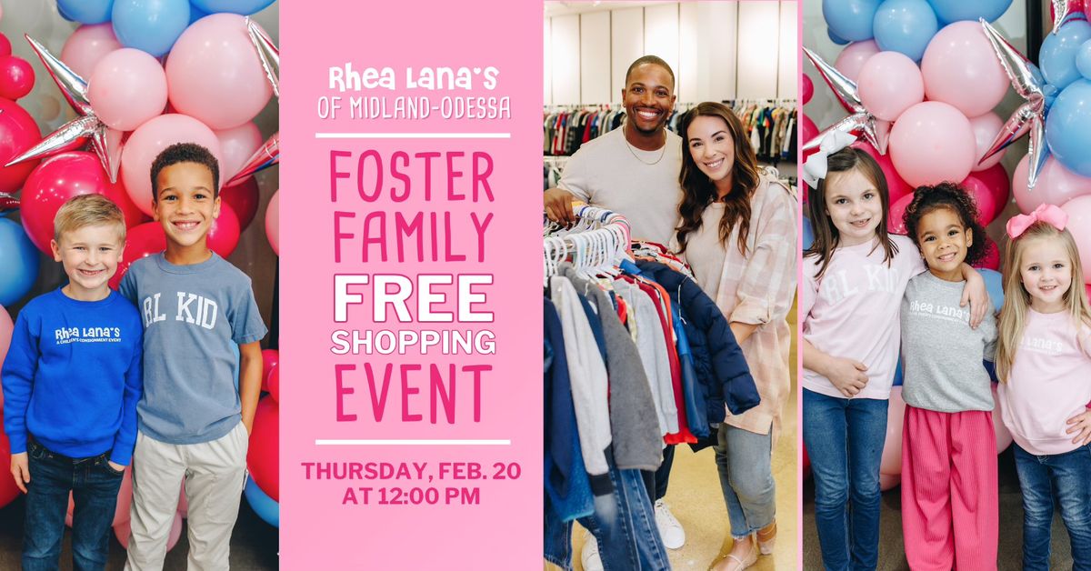 Free Foster Family Shopping Event