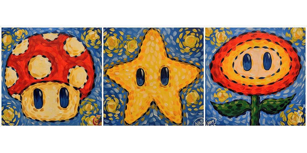 Blacklight Starry Van Gogh - Paint and Sip in New Braunfels | Classpop!\u2122