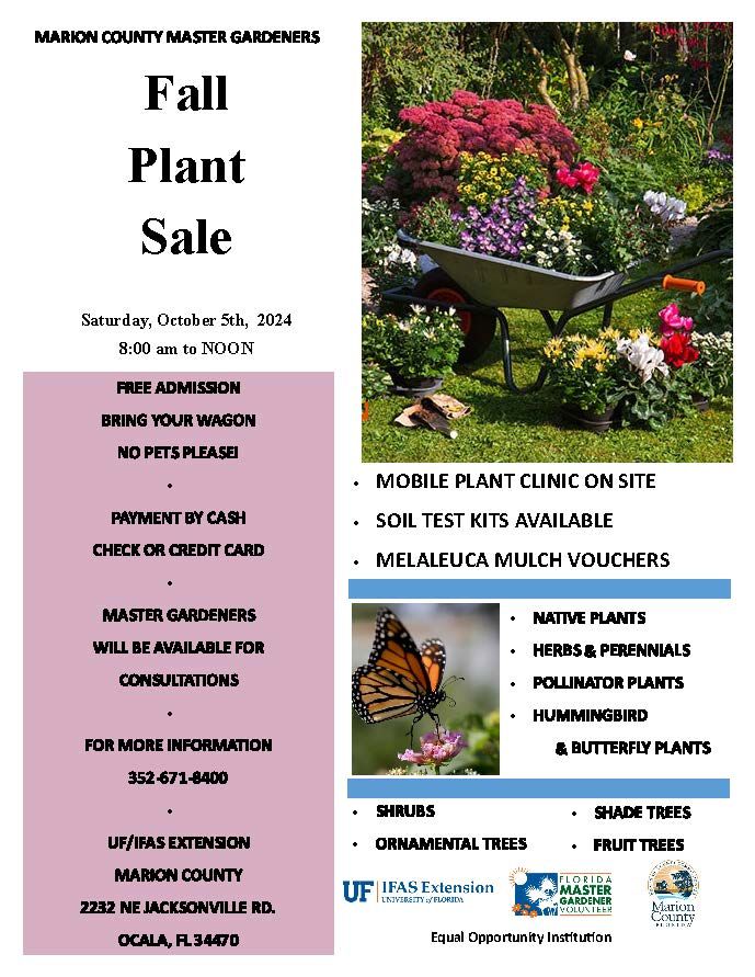 Marion County Master Gardener Fall Plant Sale