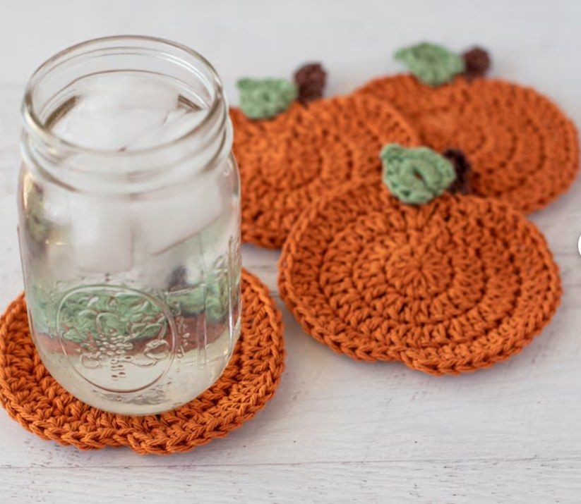 Pumpkin Coasters