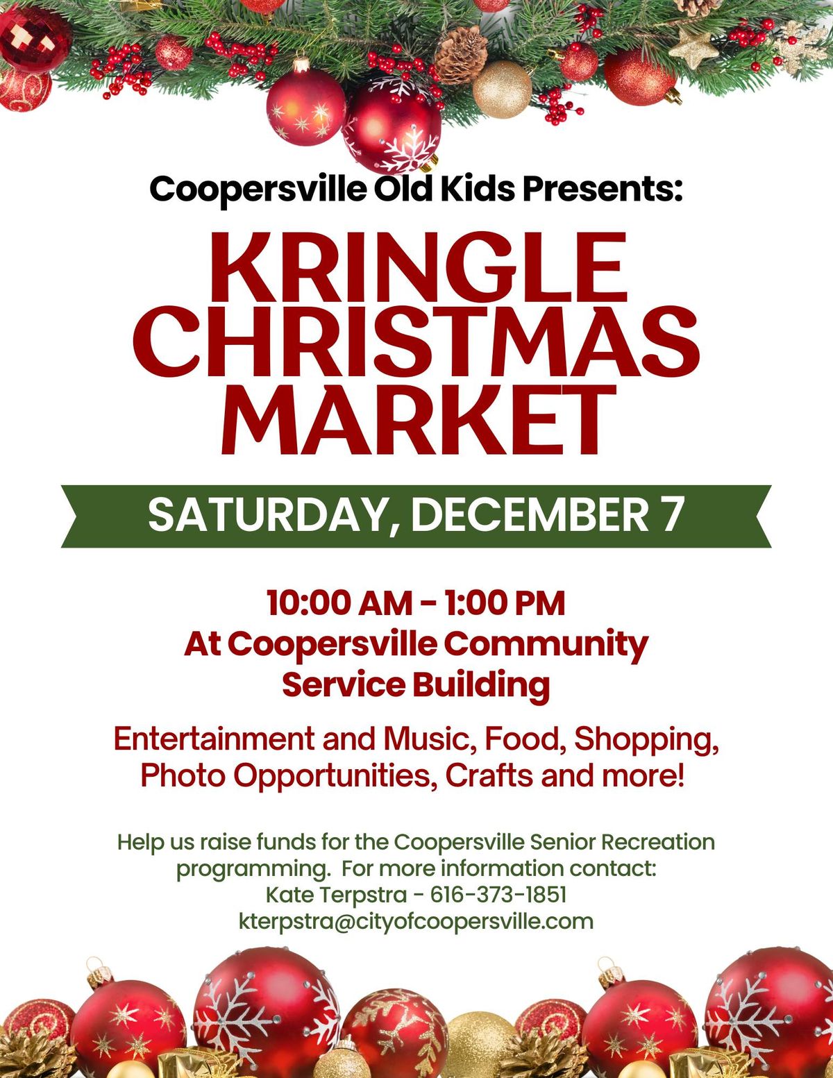 Kringle Christmas Market - Coopersville Old Kids Fundraiser