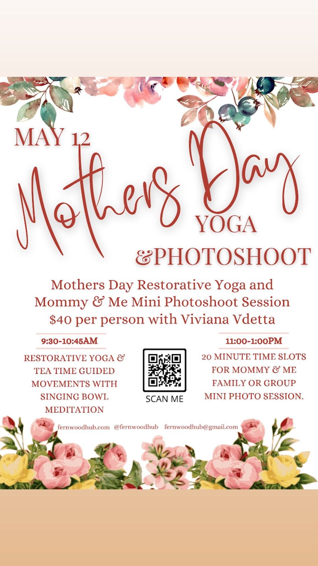Mother\u2019s Day Restorative Yoga & Photoshoot