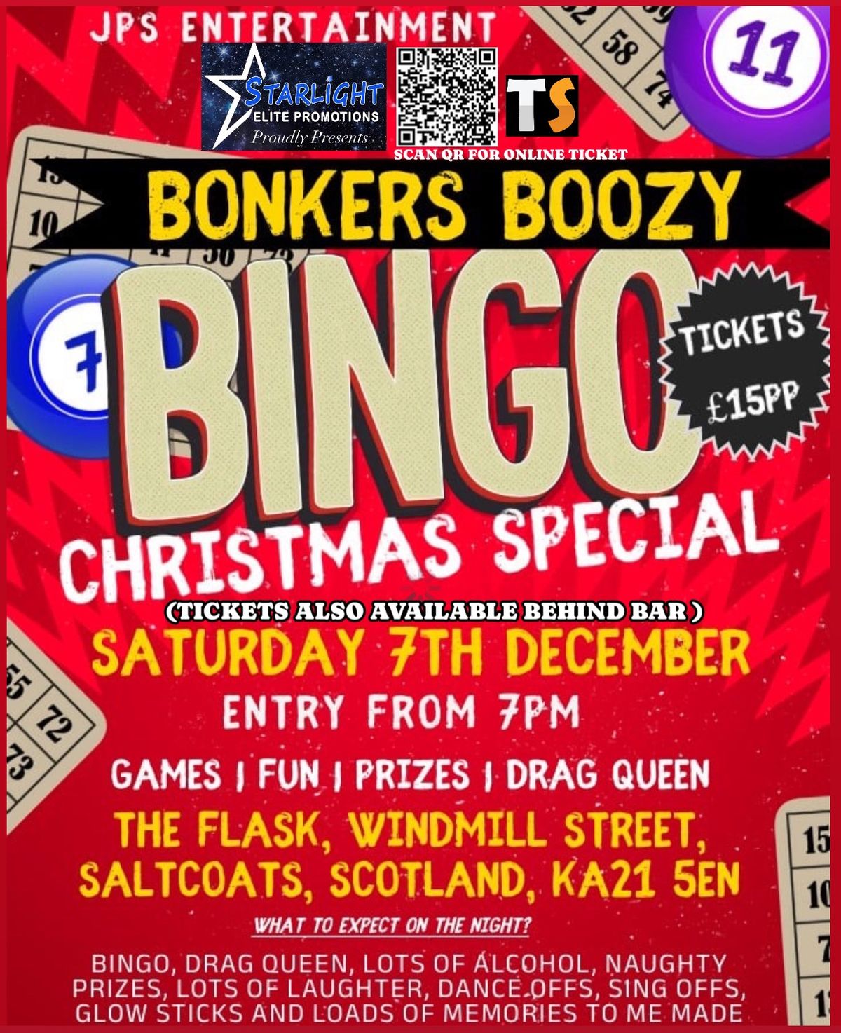 Bonkers Boozy Bingo Night - XMAS SPECIAL