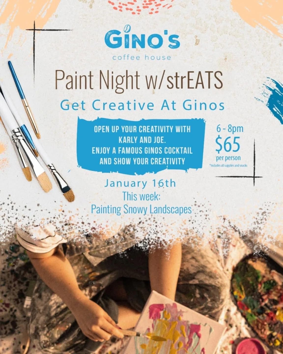 Paint Night at Gino\u2019s Coffee House 