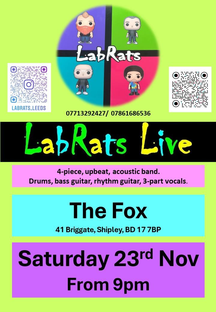 LabRats live @ The Fox (Shipley)