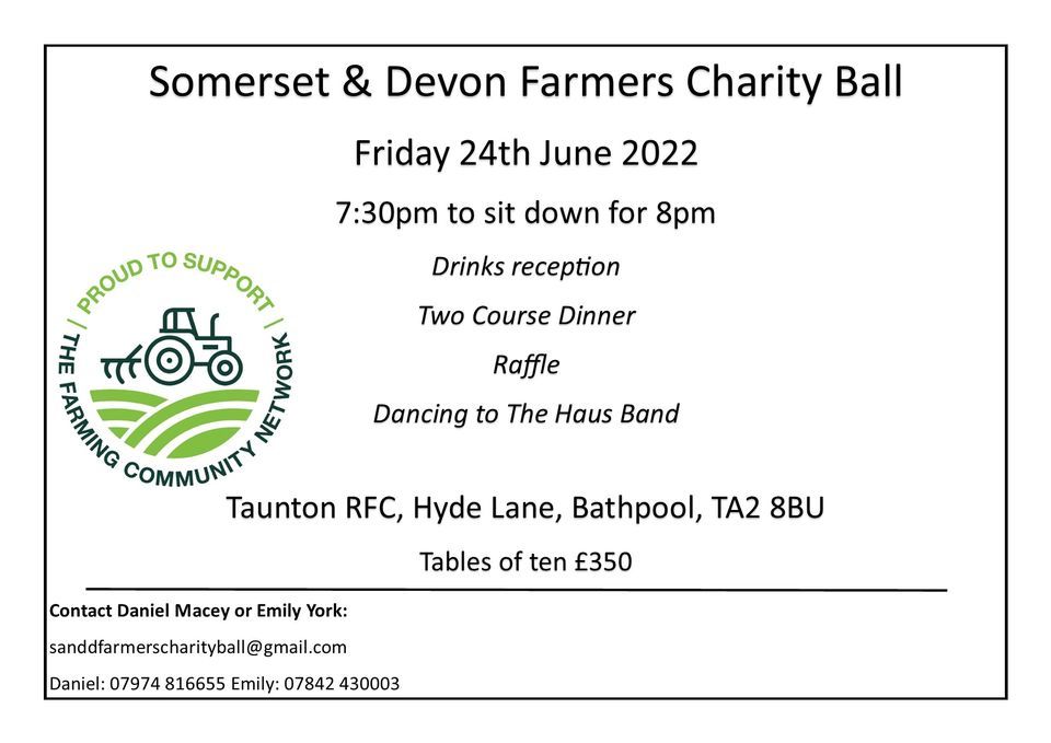 Somerset & Devon Farmers Charity Ball
