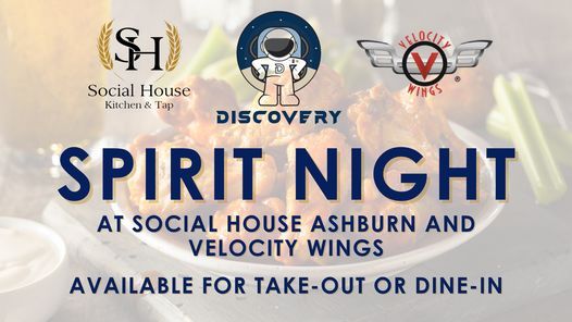 Spirit Night at Social House & Velocity Wings!