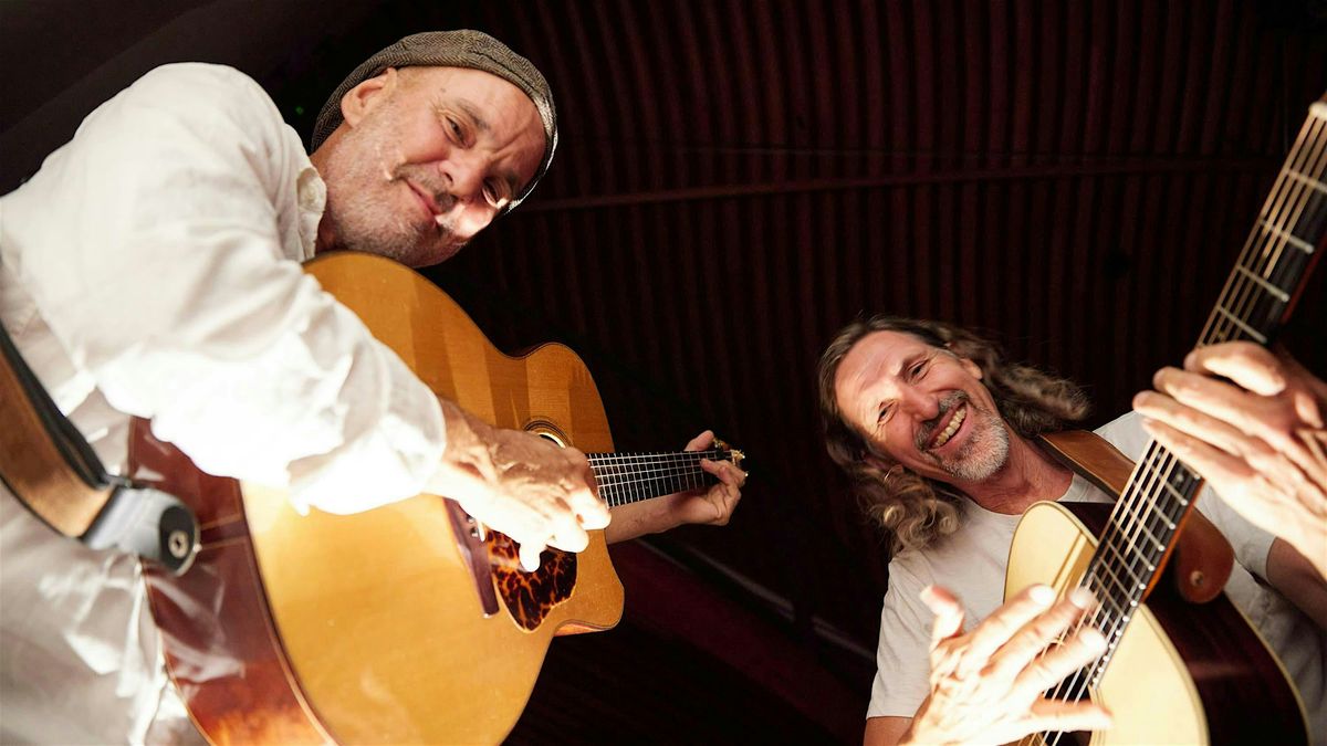 Jack West and Walter Strauss guitar duo at Eric Schneider's House Concerts