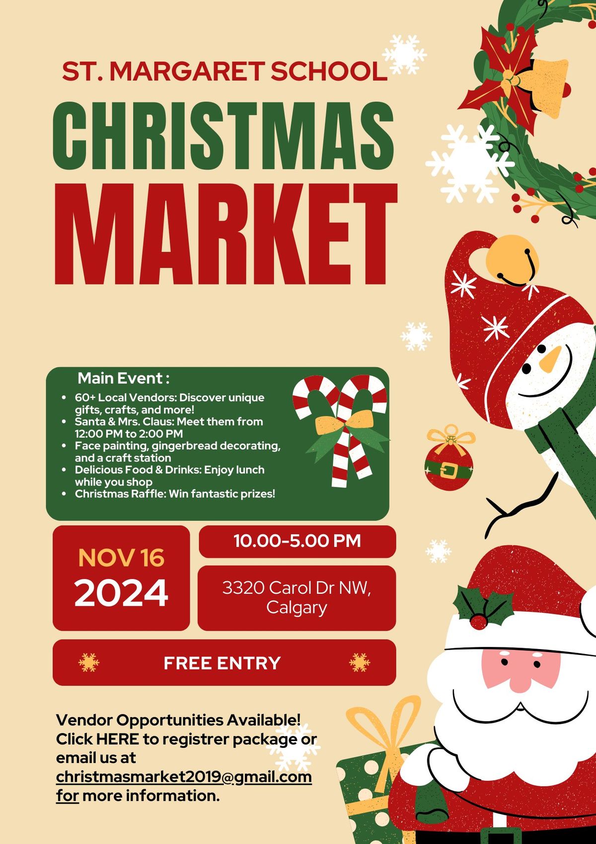 St. Margaret's 4th Annual Christmas Market \ud83c\udf84 