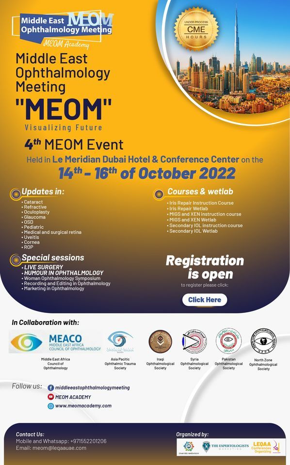 4th Middle East Ophthalmology Meeting ( MEOM 2022 )