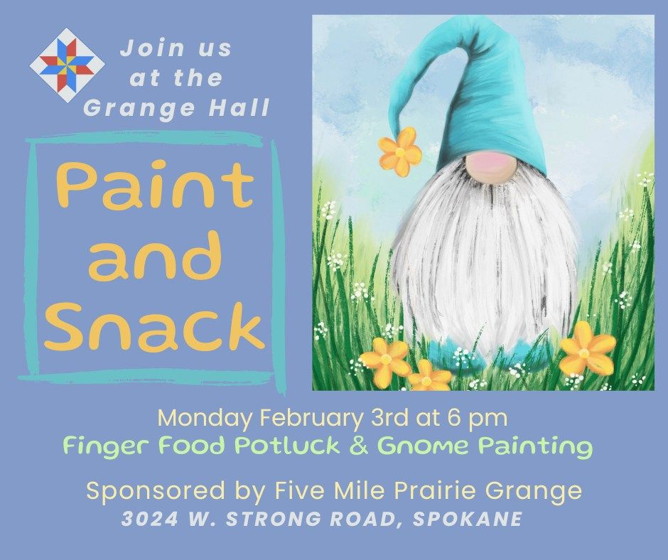 Paint and Snack at Five Mile Prairie Grange