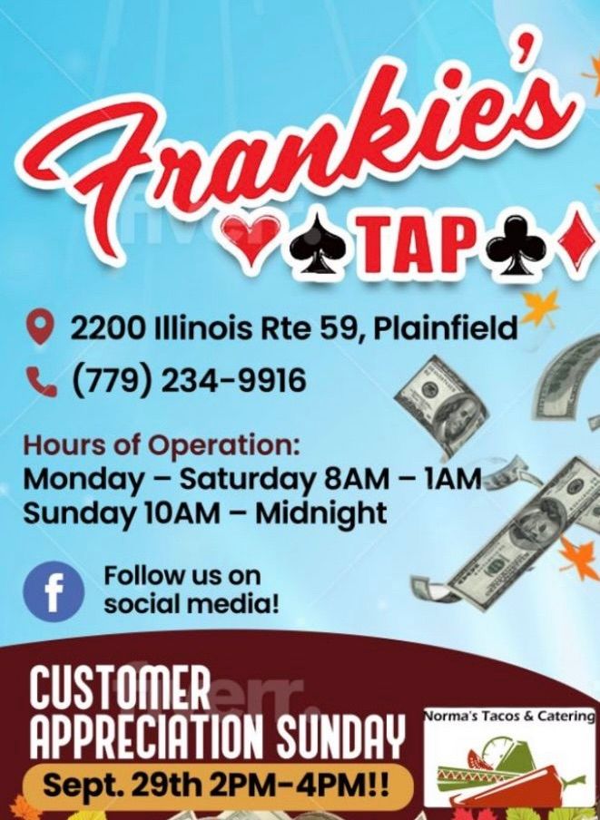 Frankie\u2019s Tap Customer Appreciation Day!