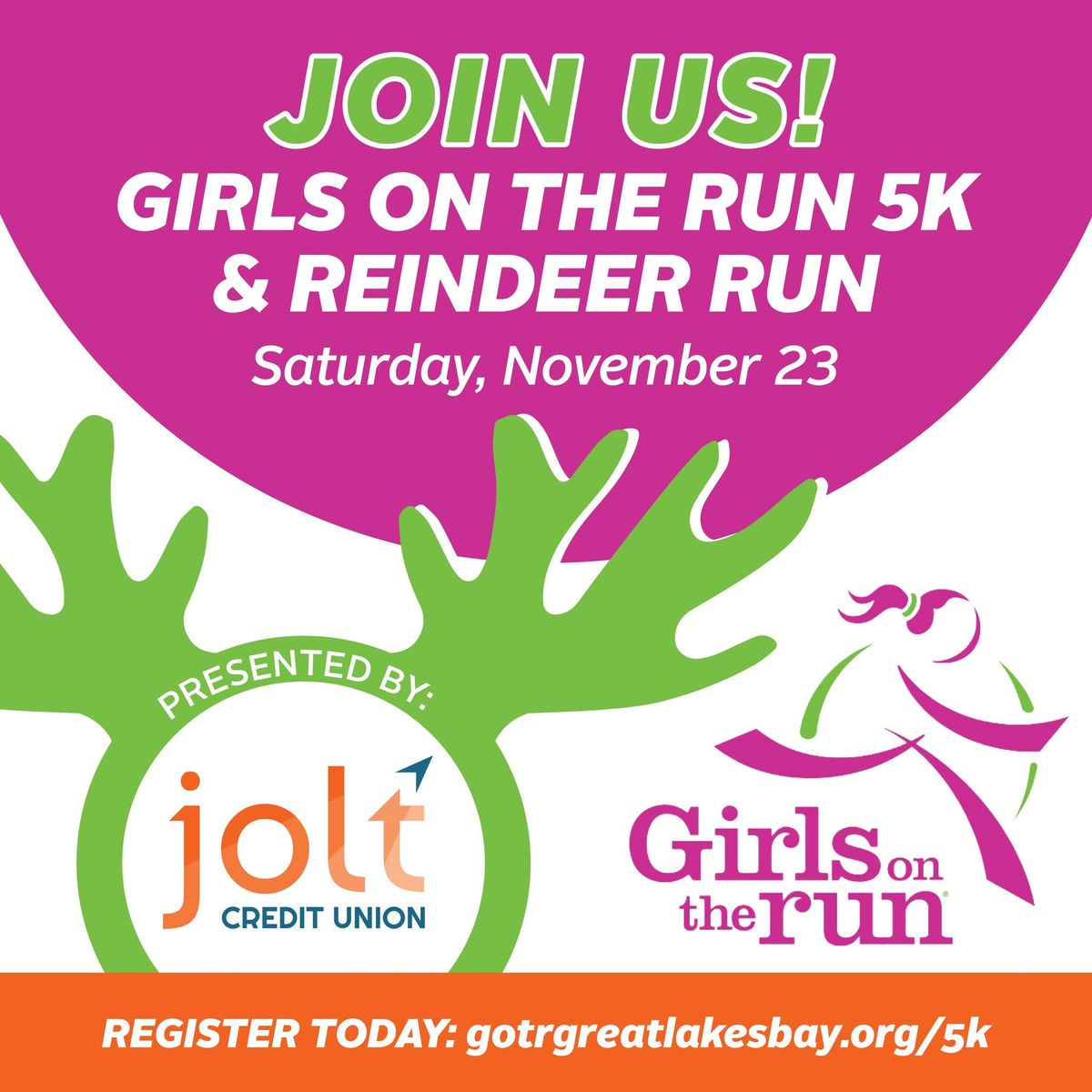 Girls on the Run 5K & Reindeer Run - Presented by Jolt Credit Union