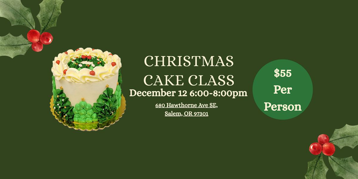 Sweetly Baked- Christmas Cake Class